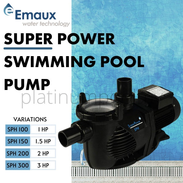 EMAUX SUPER POWER SERIES, 220V/50Hz,1.5M CABLE SWIMMING POOL PUMP