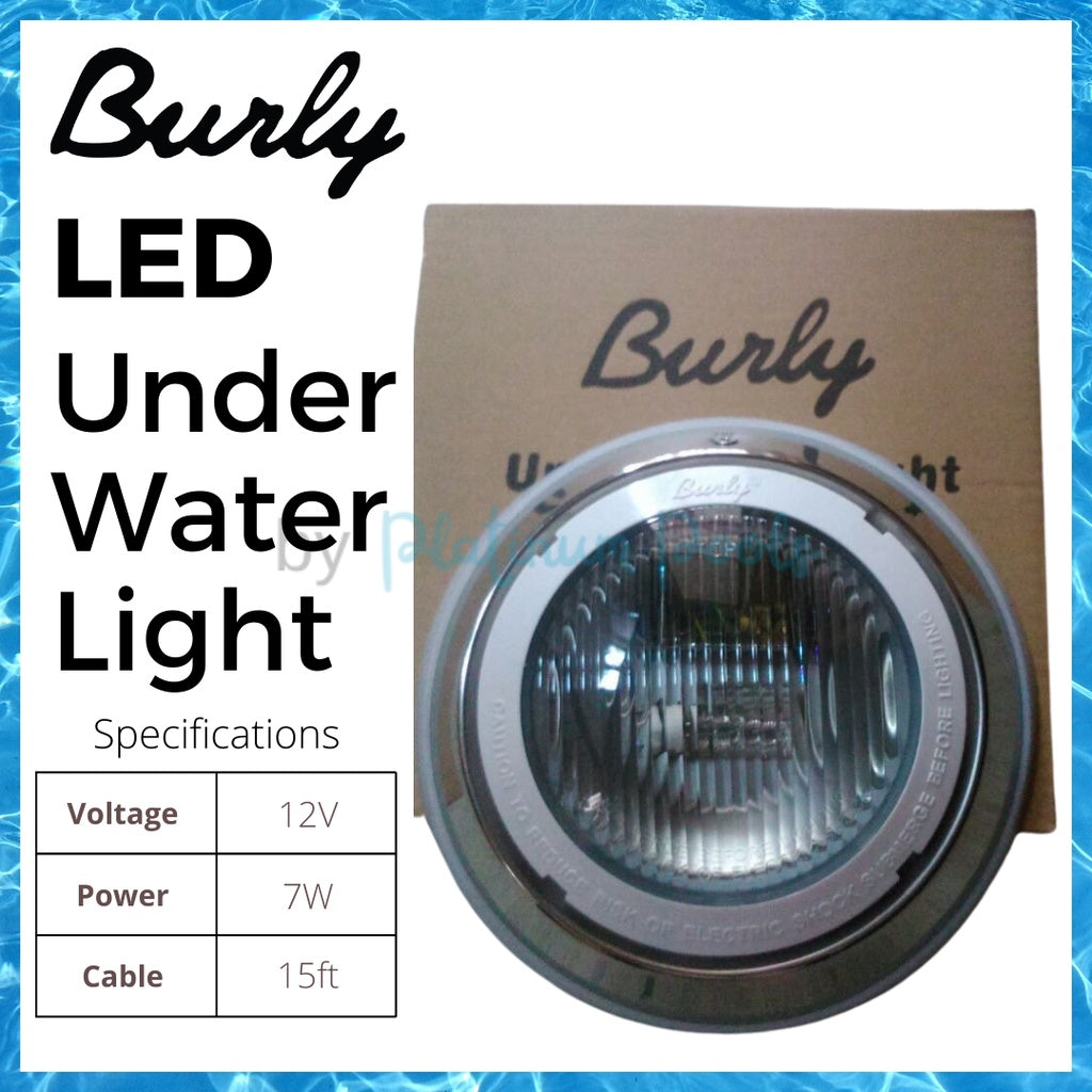 Burly LED Underwater Light BL-5010 7W/12V (Replaceable LED Light Bulb) by Platinum Pools