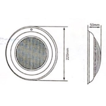 Burly LED Underwater Light BL-5010 7W/12V (Replaceable LED Light Bulb) by Platinum Pools