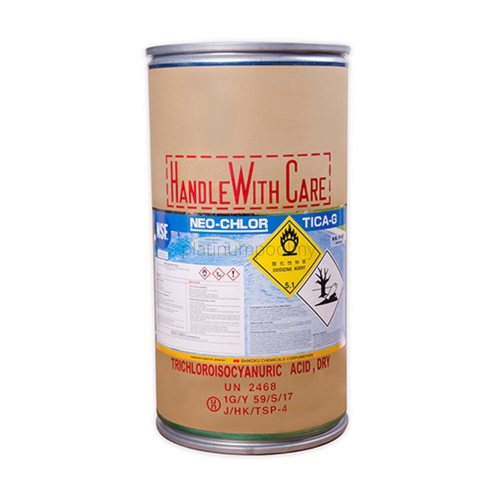 [READY STOCK] JAPAN NEO-CHLOR TCCA 90% GRANULAR CHLORINE KLORIN [50KG/DRUM]