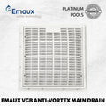 EMAUX VGB-COMPLIANT ANTI-VORTEX MAIN DRAIN EM2813