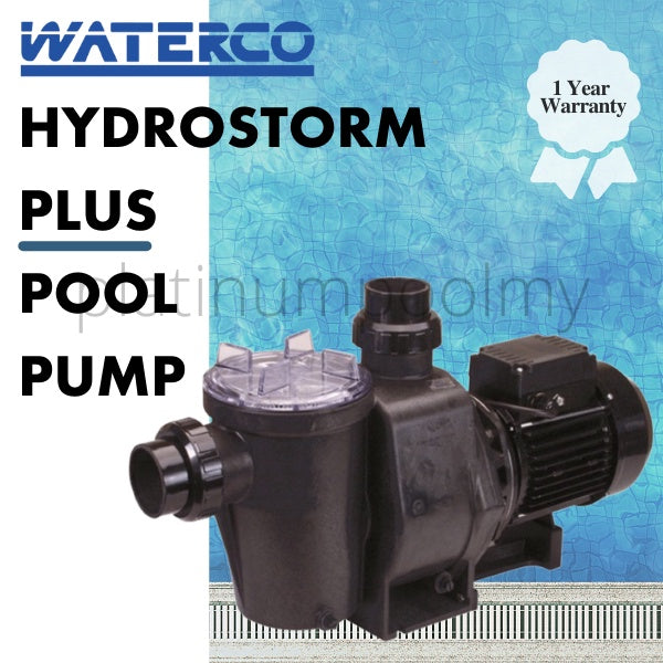 WATERCO HYDROSTORM PLUS POOL PUMP SINGLE PHASE, 50Hz 220-240V, 50mm (2") BARREL UNION CONNECTION