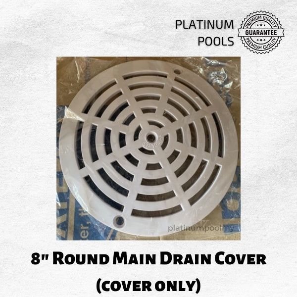 8" Round Main Drain Cover (Cover Only)