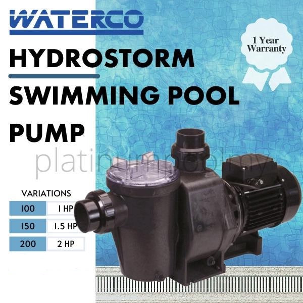 WATERCO HYDROSTORM SWIMMING POOL PUMP SINGLE PHASE, 50HZ 220-240V, 50MM BARREL UNION CONNECTION, (1, 1.5, 2, 3HP)