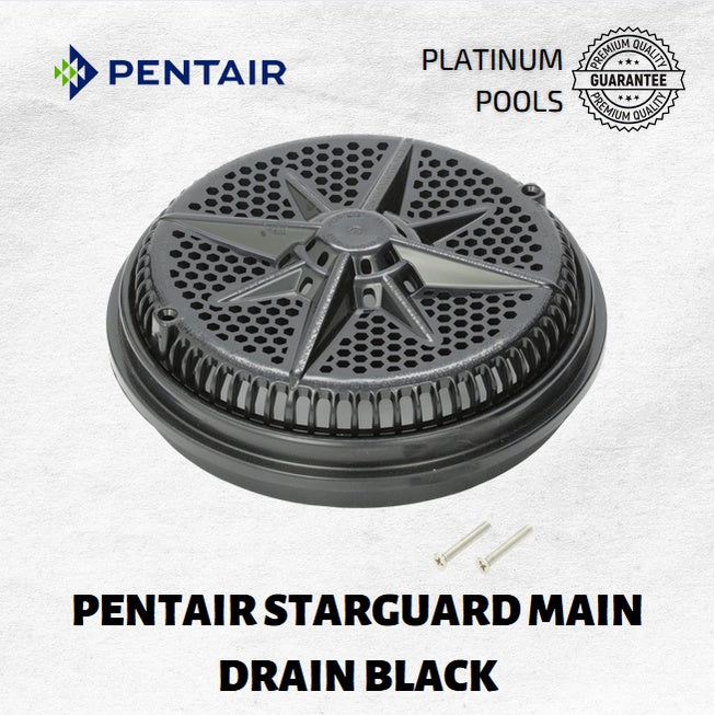 Pentair Starguard® 8" inch Round Main Drain Black