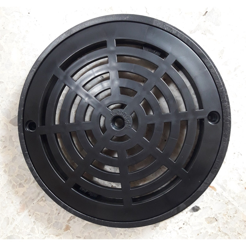 8" Round Main Drain Cover Black (Cover Only)